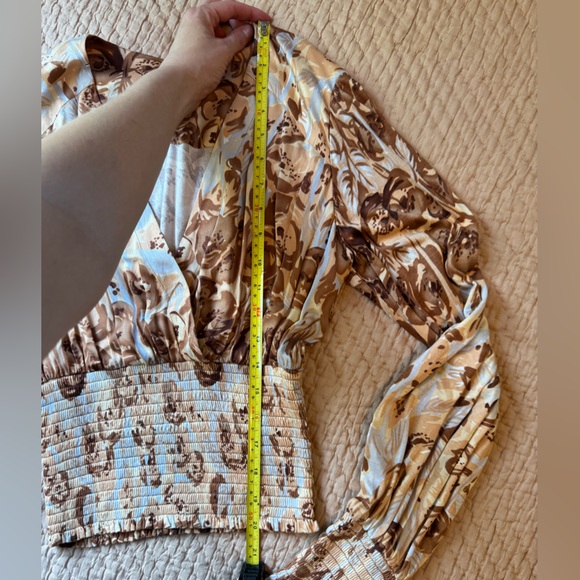 NWOT Anthropologie Tiny Valentina Long-Sleeve Printed Surplice Top, XS - Picture 7 of 11